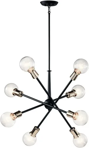 Miniatura 6 de Kichler Armstrong 26" 8 luces Candelabro Latón Natural