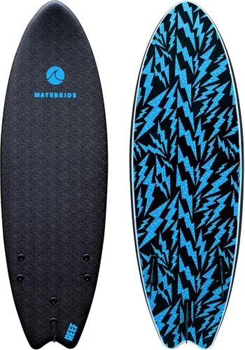 Miniatura 6 de WATERKIDS Kids Surfboard & Leash, Perfect for Learning How to Surf, Made for Kids,Soft Top for Beginners, Foam Surfboard Makes It Easy to Learn How