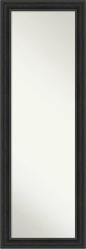 Miniatura 13 de Amanti Art Espejo de pared para puerta, espejo de longitud completa (52 x 18 pulgadas), espejo estrecho de cuerpo completo negro grande y espejo