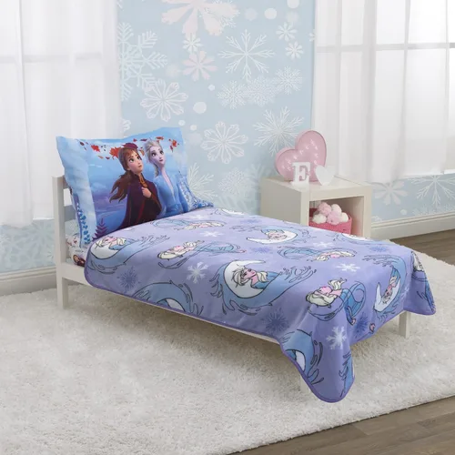 Miniatura 3 de Disney Frozen 2 - Manta para niños pequeños de Elsa y Nokk, felpa súper suave de 40 x 50 pulgadas, manta para viajes, cochecito y acurrucarse