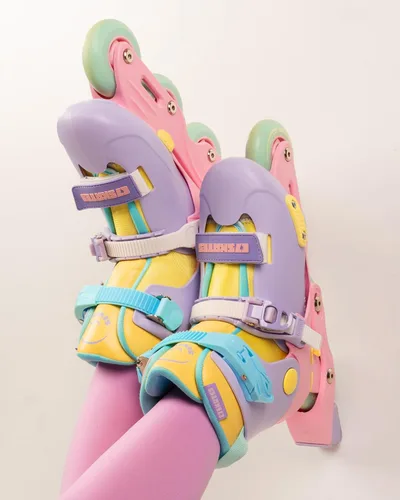 Miniatura 4 de C SEVEN C7skates Nostalgic Jr. - Patines en línea para niñas, niños y jóvenes Jelly