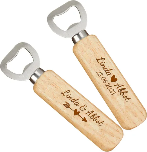 Abrebotellas de madera personalizado, regalo de cerveza para él, padrino, hermano, novio, amigo, padre, regalos únicos para el día del padre,
