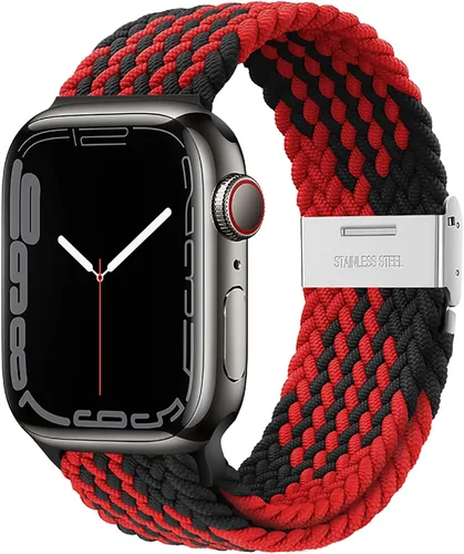 Miniatura 20 de Qimela Correa Compatible con Apple Watch de 1.49/1.57/1.61/1.65/1.73/1.77/1.77/1.93 pulgadas para Mujeres y Hombres, Correa Deportiva Solo Loop