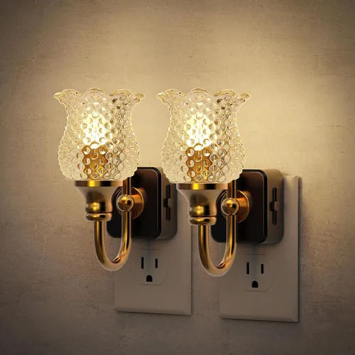 Miniatura 19 de JandCase Luz Nocturna, Luces Nocturnas Cambiantes de Color Enchufables en la Pared, Luz Nocturna RGB con Sensor de Luz, Luz Nocturna Enchufable