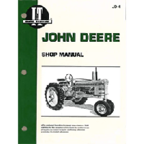 Miniatura 4 de RAParts SMJD4 ITJD4 JD-4 JD4 Nuevo manual de taller para tractor John Deere A B D G H M MT