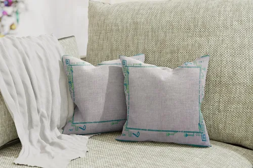 Miniatura 3 de 2 Pack Pattern Handmade Kilim Cushion Cover Ethnic Pattern Farmhouse Soft Pillow Cover Washable Printed Home Dekor Decorations Bedroom Living Room
