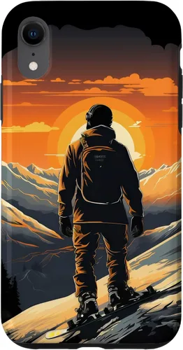 Miniatura 25 de Snowboarding Snowboard Snowboarder Mountain Sunset Case for iPhone 17