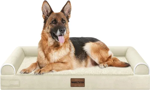 Miniatura 103 de Cama ortopédica lavable para perros medianos y grandes: cama con cojines de apoyo para perros medianos y grandes, cama impermeable de espuma tipo