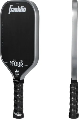 Miniatura 8 de Franklin Sports Palas de Pickleball Pro - Serie FS Tour Fibra de Carbono Cruda T700 - Aprobadas para Pickleball de EE. UU. - Borde Inyectado de Gris