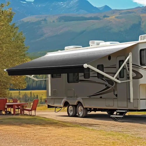 Miniatura 21 de YESCAMP Kit Completo de Toldo Motorizado Retráctil Eléctrico para Autocaravana para RV, Remolques, Quinta Rueda, Remolcadores de Juguetes, Motorhome