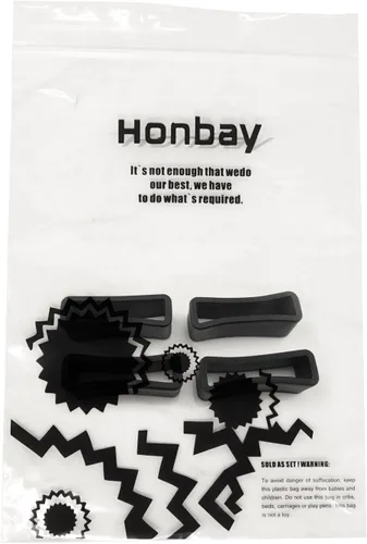 Miniatura 7 de Honbay 4 correas de reloj de repuesto de goma de 0.78 pulgadas (0.787 in)