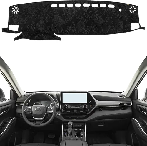 Miniatura 12 de Cubierta de Tablero Alfombrilla de Salpicadero Compatible con to-yota 4Runner 2009-2003 (para Conducción a la Izquierda), Alfombrilla de Tablero