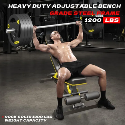Miniatura 5 de DONIUZ Banco Resistente Ajustable Banco de Entrenamiento Press de Banca para Gimnasio en Casa Entrenamiento de Fuerza, Silla Romana Multifuncional