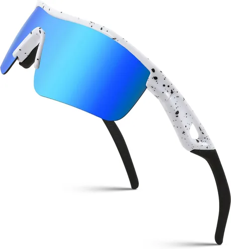 FEISEDY Gafas de sol polarizadas de béisbol para niños y adolescentes, marco TR90 para niños y niñas, ciclismo B2454