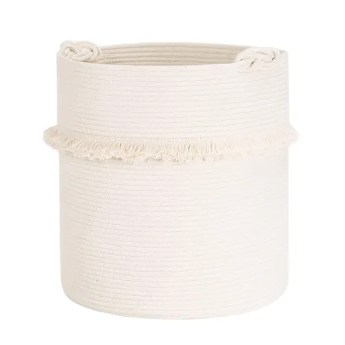 Miniatura 16 de CherryNow Cesta grande de mimbre para lavandería, entrada, dormitorio, cestas decorativas de yute para ropa, juguetes, cesta de toalla para baño, 22