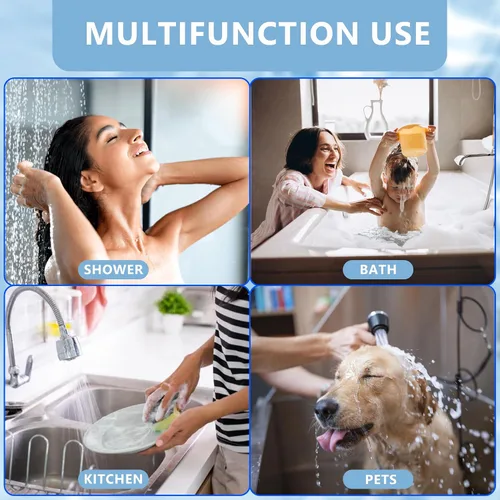 Miniatura 7 de Paquete de 4 filtros de cabezal de ducha de 20 etapas, cartucho de filtro de ducha de repuesto para agua dura, universalmente compatible