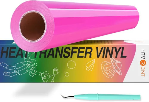 Miniatura 13 de HTVRONT - Rollo de vinilo de transferencia de calor 12 x 35 pies, vinilo amarillo HTV para camisas, vinilo para Cricut y Cameo, fácil de cortar