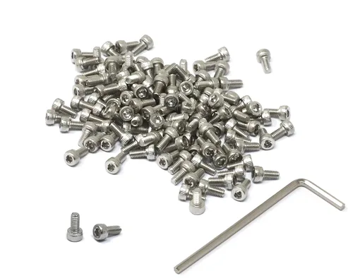 Miniatura 139 de iexcell 25 piezas M4 x 60/65/70/75/3.150 in paso de rosca 0.028 in acero inoxidable 304 cabeza hexagonal Tornillos Tornillos surtido Kit