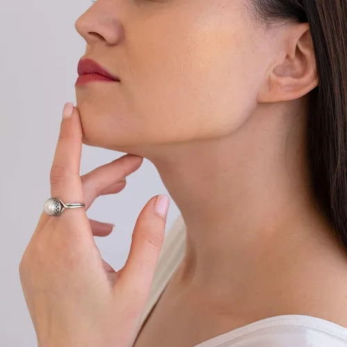 Miniatura 16 de 925 Sterling Silver Gemstone Rings for Women - Anniversary Rings for Women - Sterling Silver Rings for Women - Dainty Sterling Silver Rings