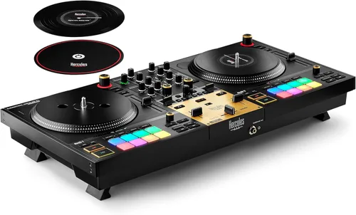 Miniatura 4 de Hercules DJControl Inpulse T7, controlador de DJ motorizado de 2 plataformas con control STEMS integrado, Serato DJ y DJUCED incluidos