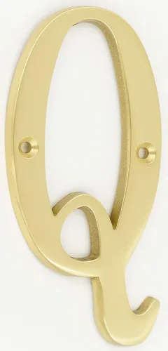 Miniatura 6 de ZW Hardware B100 Letra M de latón macizo de latón macizo de 3 pulgadas