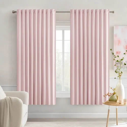 Miniatura 102 de MIULEE Cortinas opacas con pestaña trasera de 63 pulgadas de largo, juego de 2 paneles para sala de estar, dormitorio, privacidad, bolsillo