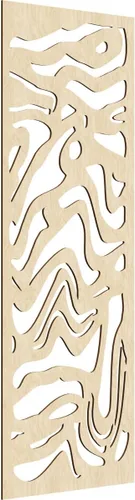 Miniatura 126 de 9 3/8"W x 24 3/8"H x 1/4"T Northfield Decorativos Paneles de Pared de Madera Calado, Abedul