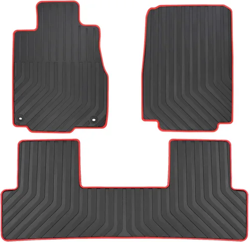Miniatura 10 de Alfombras de goma para coche para Honda CR-V 2023 2024 2025 CRV (incluye híbrido) Alfombrillas negras para auto, ajuste personalizado, protección