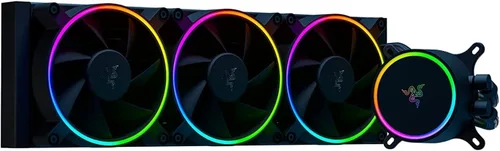 Miniatura 8 de Razer Hanbo Chroma RGB todo en uno enfriador líquido aRGB Tapa de bomba aRGB: diseño AIO - Ventiladores aRGB silenciosos y potentes - Soporte
