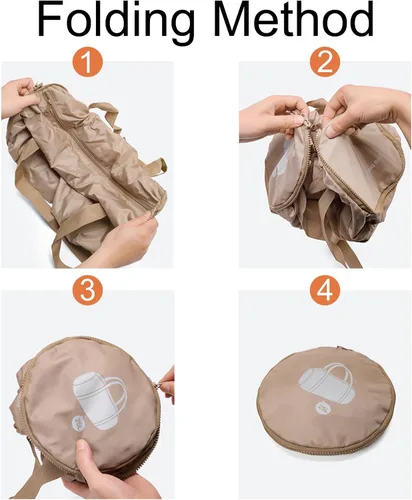 Miniatura 6 de Pequeña bolsa de gimnasio, bolsa deportiva impermeable para mujeres, mini bolsa de lona portátil para hombres, bolsa de entrenamiento plegable