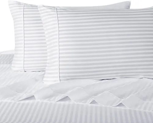 Miniatura 4 de Royal Hotel Bedding Edredón alternativo de plumón de ganso siberiano de 600 hilos, 8 piezas, tamaño Queen, 100% algodón egipcio, incluye sábanas
