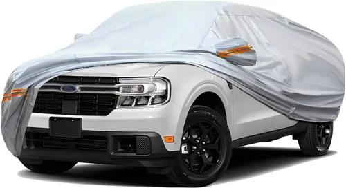 Miniatura 12 de TUCAREST - Funda de auto completa de 6 capas de alta calidad, diseño de cremallera de carcasa dura, impermeable, resistente a la intemperie