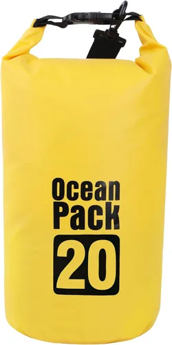 Dry Bag impermeable para mujeres y hombres, 20L enrollada, ligera, bolsa de almacenamiento en seco con funda para teléfono para viajes, natación,