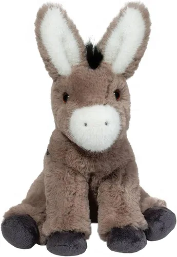 Miniatura 2 de Douglas Jackie Donkey Peluche de peluche, juguete suave de granja de 11 pulgadas