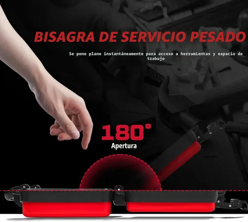 Miniatura 6 de Geinxurn Caja de herramientas roja de 11 pulgadas, estuche de herramientas portátil de acero resistente con pestillo de seguridad y asa para Rojo