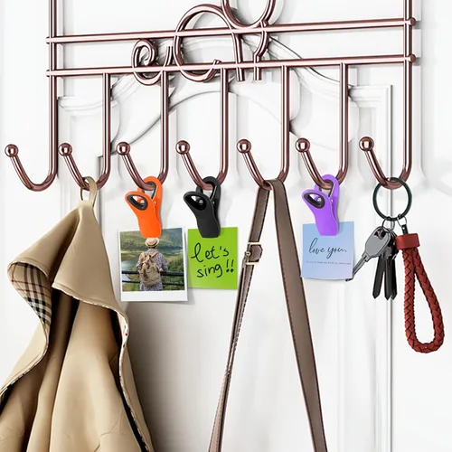 Miniatura 6 de FINDMAG Clips Magnéticos para Bolsas, Paquete de 12 Clips para Bolsas con Sello Hermético para Alimentos, Clip Magnético para Luces de Navidad