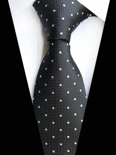 Miniatura 60 de WeiShang Lote de 6 corbatas clásicas de seda para hombre, corbatas tejidas jacquard