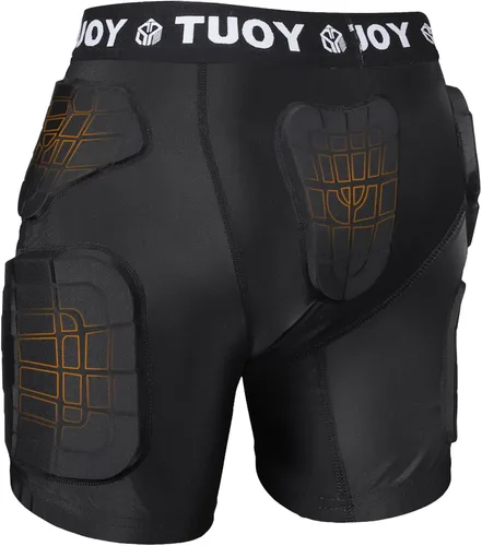 Miniatura 2 de Mens Football Girdle with Pads Hip Thigh Butt Tailbone Protector Pants Padded Compression Short Youth Adult Protective for Baseball Snowboard Skate