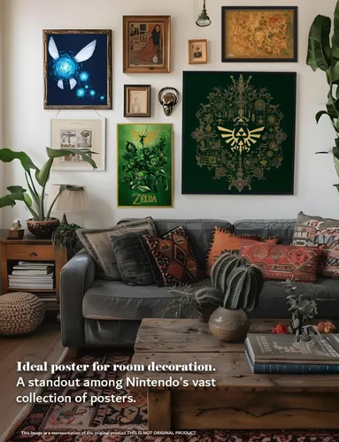 Miniatura 2 de Pyramid America The Legend of Zelda - Póster de 24 x 36 pulgadas, sin marco, arte de pared de videojuegos de Nintendo para decoración de dormitorio