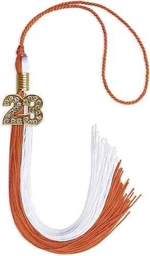 Miniatura 83 de Endea Graduation Borla de doble color con dije dorado (negro/oro brillante, 2022)