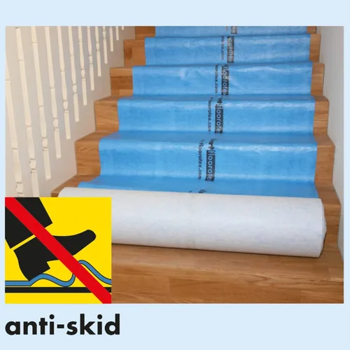Miniatura 5 de Albert Floorotex Blue - Protección temporal multiusos para el suelo, rollo de 280 pies cuadrados (40 pulgadas x 84 pies)