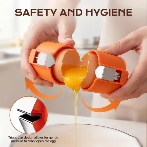 Miniatura 4 de Abridor de huevos 2026, herramienta de acero inoxidable, removedor multifuncional de cáscara para huevos crudos y duros, accesorio de cocina
