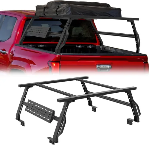 TAC - Estante universal de 5 pies para caja de camioneta, ajustable, se adapta a