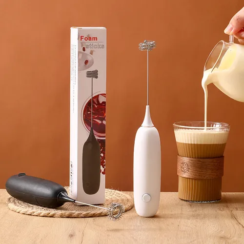 Miniatura 6 de Mini varita espumadora de leche de mano, mezclador de bebidas de acero inoxidable, regalo ideal para espumador de café, máquina de espuma de mano