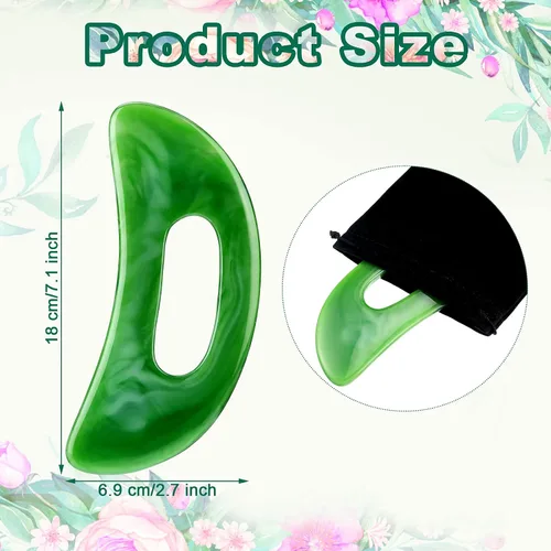 Miniatura 2 de Gua Sha - Herramienta de masaje con mango, herramientas de masaje de resina, masajeador de drenaje linfático, moldeador corporal, herramientas Gua