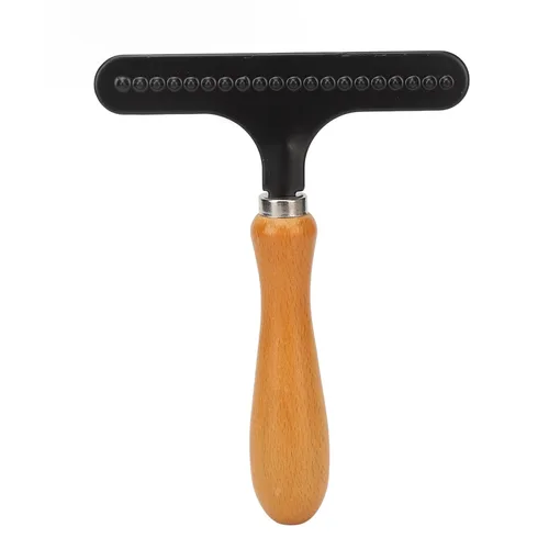 Miniatura 8 de Rastrillo portátil de acero inoxidable para alfombras de mano, rastrillo de limpieza de peluquería para peluquería para salón de belleza