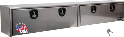 Miniatura 10 de Buyers Products 1751651 - Caja de camión de aluminio plateado con tapa superior, 72 x 13 x 16 pulgadas, Fabricada en EE. UU., Grado profesional