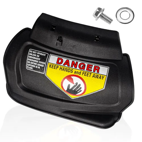 987-02516A Tapón de mantillo con bisagras para MTD, Troy-Bilt, CUB Cadet cortacésped de 21 pulgadas con pasador de bisagra 747-0710A y resorte de
