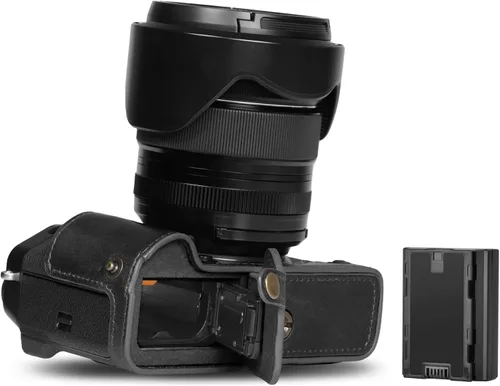 Miniatura 2 de MegaGear Ever Ready - Funda de piel auténtica compatible con Fujifilm X-T5, color negro