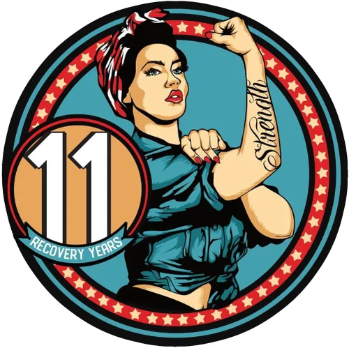 Miniatura 41 de Sobriety Coin – Rosie Strength Tattoo Recovery AA Chip, medallón de alta resistencia, regalo perfecto para cualquier persona en recuperación